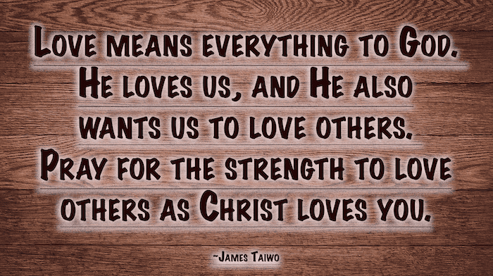 Love means everything to God. Love one another as Christ loves you #loveu #saylove #instalove …