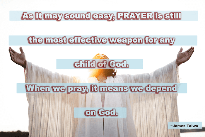 Prayer is still the most effective weapon for any child of God #prayer #childofgod #weaponry …