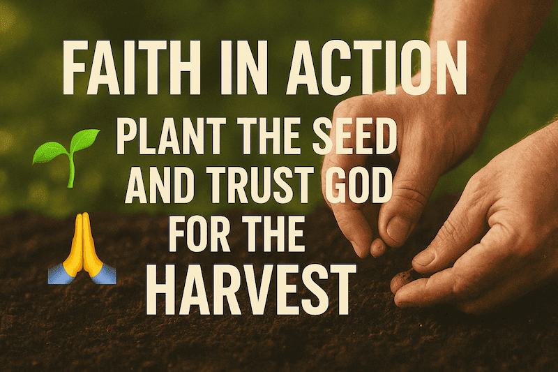 🌱 Faith in Action: Plant the Seed and Trust God for the Harvest